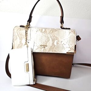 Dune London Crossbody Handled Bag with zipper pouch NWT